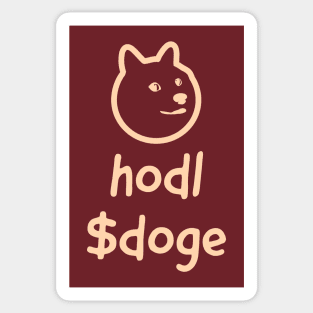 hodl $doge Sticker